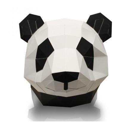 Trophée Panda 3D kit carton agent paper